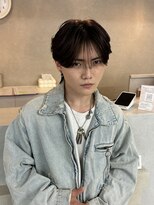 クプア 柏(kupua)&nbsp;毛流れシースルーセンターパート×韓国ウルフ