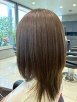 アース 南福島店(HAIR&MAKE EARTH) ブリーチリタッチ×ベージュ系カラー