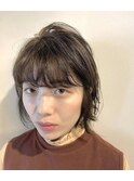 ショートヘア/くすみカラー/オリーブベージュ/20代/30代/笹塚