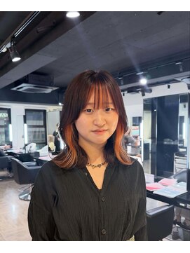 アンドバイモードケイズ (and by MODE K's) オレンジインナーカラー