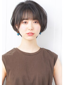 ルエ(rue) 30代・40代大人かわいい黒髪前下がりボブ