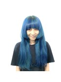 [prankster]くすんだブルーのロングヘアー　姫カット！