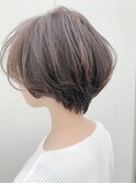 40代大人女性ピンクアッシュショート【Ruufus恵比寿渋谷】3151a