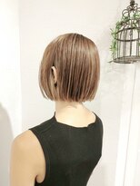 ローグ ヘアー 金町店(Rogue HAIR) ローグ金町美容室(TAKA)マロンベージュ切りっぱなしAラインボブ