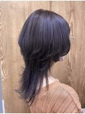 GLOWbyface池袋【Saki】20代30代ウルフヘア/シアーパープル
