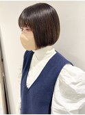 【村上慶登】ミニボブ オリーブベージュ 切りっぱなしボブ
