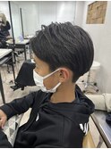 刈り上げセンターパート