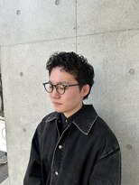 スパイキーショートピンパーマ