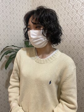 サード(ThairD) ボブパーマ/アースカラー/前髪パーマ/30代40代50代