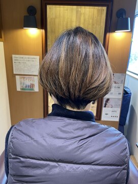 チアー ヘアリラクゼーション(cheer HAIRRELAXATION) 前下がりショートボブ