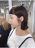 切りっぱなしボブ　オン眉　前髪　【博多】