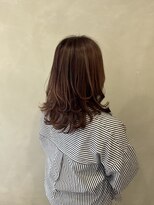 カノエ 宇部厚南店(canoe)&nbsp;レイヤーカット、ピンクブラウン