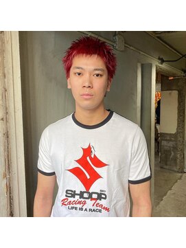 ロイジー(roijir) スパイキーショート×レッドカラー