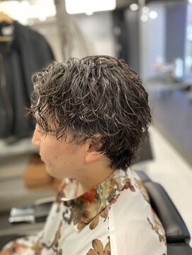 リプレイ 草津店(RIPLAY) ダークアッシュ/アッシュブラック/カルマパーマ/ベリーショート