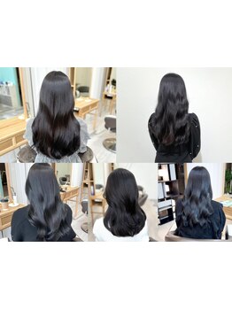 【Ro式髪質改善カラー】可愛いのに、オトナっぽい◎オフィスや学校でもOKな艶×透明感ダークカラー