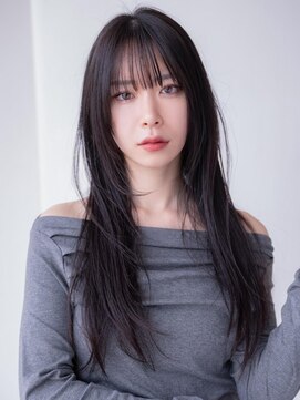 ケアリー 調布(Carelly) 大人かわいい前髪セシルカットココアブラウンフリンジウェーブ