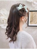 推し活 ライブ イベント 量産型 ゆるふわハーフツイン×リボン