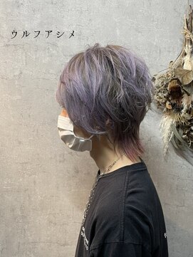 セブンルックス(7LOOKS) (新スタ)グレージュカラーウルフアシメトリー