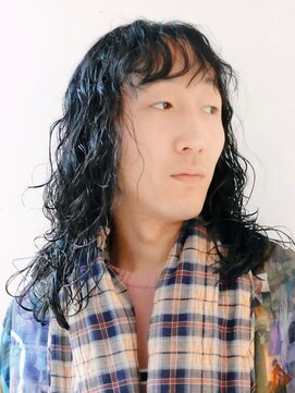 サル 代官山(SAL) 【SAL】メンズロングヘアに強めのパーマ＊菅原誠＊