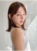 小顔 フェミニンロング メルティーカラー 似合わせカット"