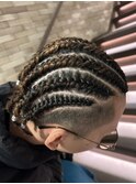 メンズコーンロウ