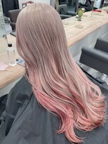 ベレーザ 渋谷神南(Beleza)&nbsp;2768ブリーチ＆インナーカラーホワイトブロンドホワイトピンク