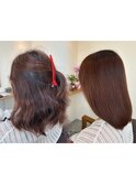 縮毛矯正beforeafter