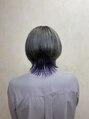 テーラヘアー つくば研究学園店(TELA HAIR)&nbsp;ブリオンデザインカラーのショートウルフ。