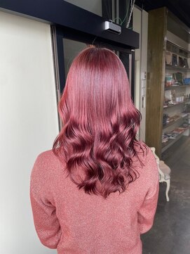 エイミー(Aimee) Aimee 町田　ワインレッド×レイヤーカット