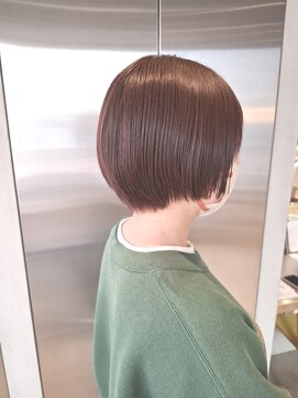 オーガニック リブ 川越(organic+live) 涼感◎夏アッシュボブ×透明感グレージュ