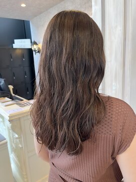 キャアリー(Caary) 福山人気ロングふんわりパーマスタイル簡単仕上げダメージレス