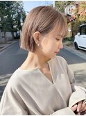 広がらない小顔ボブ