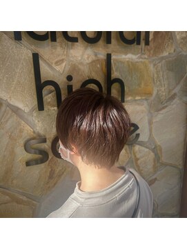 ナチュラルハイセンス 本店(natural high sense) 丸みショート×スモーキーオレンジ 似合わせカット/町屋駅