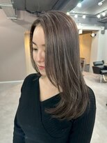 レブ 三条河原町(Reb,) ハイライトレイヤーカットミディアム30代大人ヘア京都