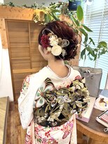 ブライト(bright)&nbsp;成人式｜振袖｜ゆるふわシニヨン