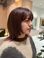 トリコ アヴェダ ららテラス北綾瀬(tricot AVEDA)&nbsp;ミディアムレイヤー/バーガンディ/ワインレッド