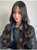 艶髪 韓国ヘア アッシュカラー 顔周りカット レイヤー