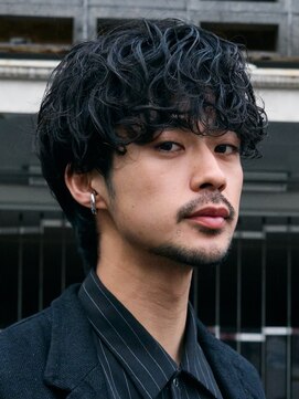フィフス 大分(fifth) 大分シャドウパーマメンズカットラウンドマッシュツーブロック