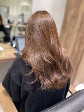 アヴァンス セブンパーク天美 松原店(AVANCE.) ブリーチなしで叶える明るめヘーゼルカラー