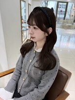 フォルテ 表参道店(FORTE) ミルクティーベージュ/レイヤーボブ/韓国巻き/顔周りカット