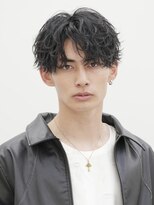 テン 心斎橋(tenn.)&nbsp;難波シャドウパーマメンズマッシュウルフカット波巻きパーマ色気