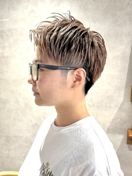 エンクス(enx) ダークパープル/ナチュラルショート/夏のヘアアレンジ/SK89