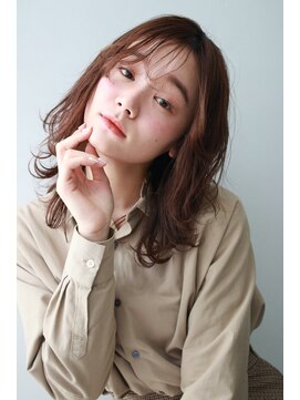 ペイジバイネオリーブ 吉祥寺店(Paige by Neolive) 【Neolive吉祥寺】柔らかピンクベージュ×ふんわりセミディ