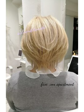 ファイブボックスヘアー 広島(five vox hair) ペールブロンド