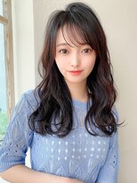 【AFLOAT 晃輔】20代30代大人可愛い シースルーバング 流し前髪