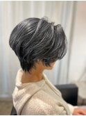 30代40代50代大人可愛いグレイヘア地毛風カラー黒髪大人ヘルシー