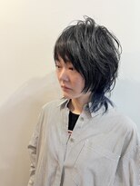 ピュアソウル(Pure Soul) ニューヨークドライカット×ウルフショート×インナーブルー