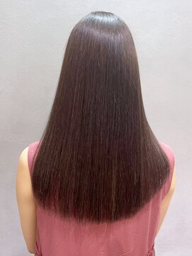 アイティー バイ アルバム 浦和店(IT by ALBUM) 髪質改善_斜めバンググレージュカラー_ba400182