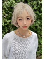 リークフー(Ree cu fuu)&nbsp;10代20代30代40代前髪　金髪ふわふわショートボブ5 藤沢