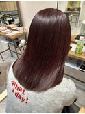 パープルブラウン☆髪質改善カラー！